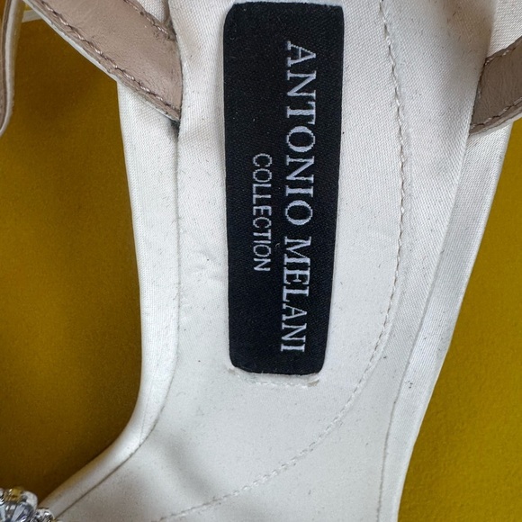 ANTONIO MELANI White Crystal Embellished Heels Size 9M - Picture 11 of 13